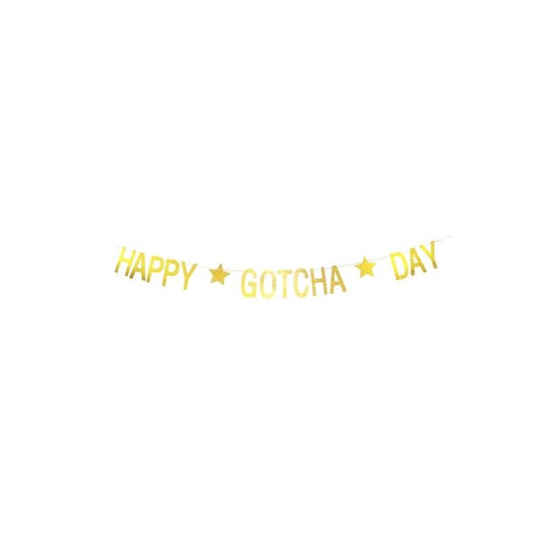 Etaredkj Happy Gotcha Day Banner, Pet Adoption Party Decorations Supplies,