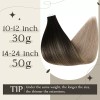 Full Shine Extensiones Cabello 50gr 14in 1b/18 Ombre Negro A