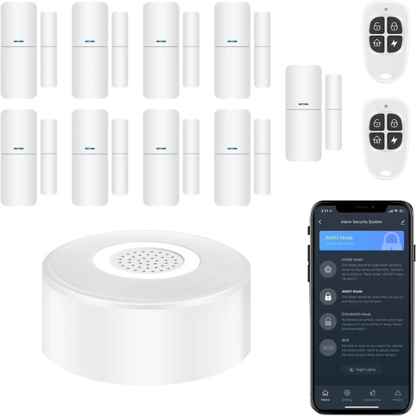 Tolviviov Alarm System for Home Security DIY Smart App Alerts