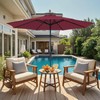 MEWAY 11ft Patio Umbrella Market Table Umbrella with Crank and