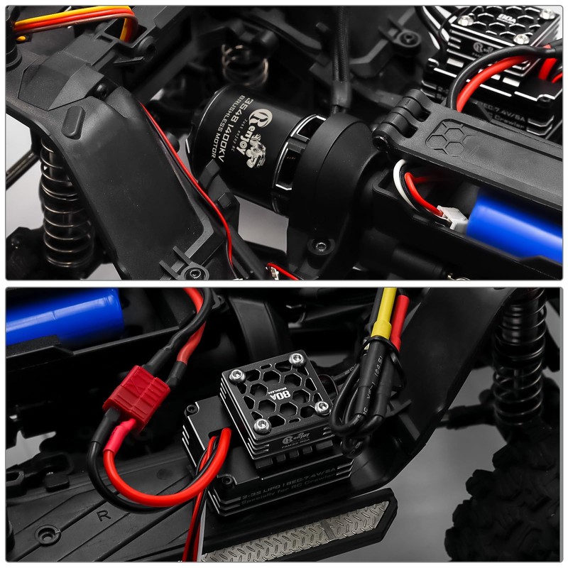 3548 1400KV Brushless Outrunner Motor with AM32 80A Brushless ESC