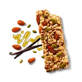 All In Snack Bars Madagascar Vanilla, Honey & Almonds - Healthy Snack for Adults and Kids - Gluten Free - Organic - Non-GMO (12 Pack)