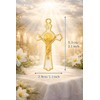 Jiali Q 12 Pack St Benedict Catholic Pendants, Gold Enamel