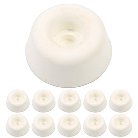 10x White Rubber Toilet Seat 19mm Buffer Pads