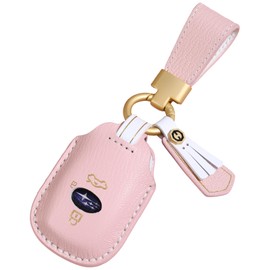 [smasol] Dull Color Subaru Cross-Trek Key Cover Forester Revogue Impreza Key Case Genuine Leather 3 Buttons Men's Women's Subaru Levorg Forester Key Case (Women's, Dull Pink), Genuine Leather Ladies /