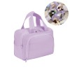 Large Capacity Fabric Cosmetic Travel Toiletry Organizer Lightweight Portable Four-Door