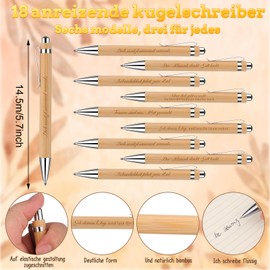 18 Sets Thank You Gifts for Employees Inspirational Ballpoint Pen Motivational Keyring Thank You Card Small Farewell Gifts for Colleagues Teachers Students Office