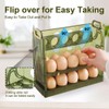 Koja Three-layer Flip-up Egg Storage Container Holder for Refrigerator, Kitchen.