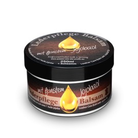 Leather Care Balm with jojoba oil, natural leather cleaning and conditioning of leather for all smooth leather types tierversuchsfreies product