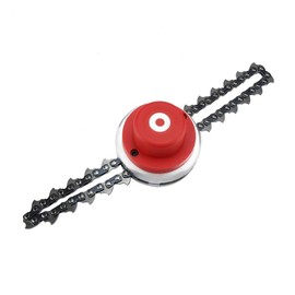 Spiral Chain Trimmer Head, New Trimmer Head Coil Chain Brushcutter Garden Grass Set Garden Lawn Mower Replacement for Lawn Mower Gas Petrol Strimmer