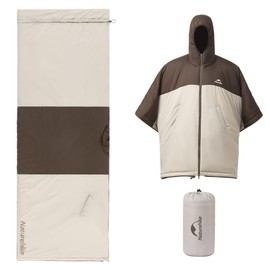 Naturehike Multifunctional Cotton Sleeping Bag, Outdoor Sleeping Bag for Adults, Poncho Sleeping Bag, Waterproof and Windproof Sleeping Bag, Perfect for Camping, Travel and Outdoor Activities