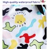 HIQUACC Kids Art Apron Set with 2 Detachable Sleeves Waterproof