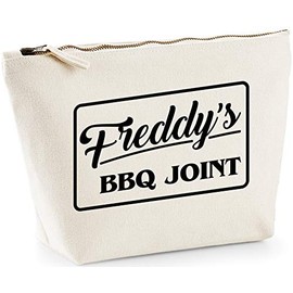 Hippowarehouse Freddy's BBQ joint printed make up cosmetic wash bag 18x19x9cm