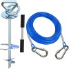 Catapamey Dog Tie Out Cable and Stake,with 30FT Heavy Duty
