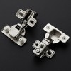 Ravinte 6 Pack 3 Pairs 5/8 Inch Overlay Brushed Nickel