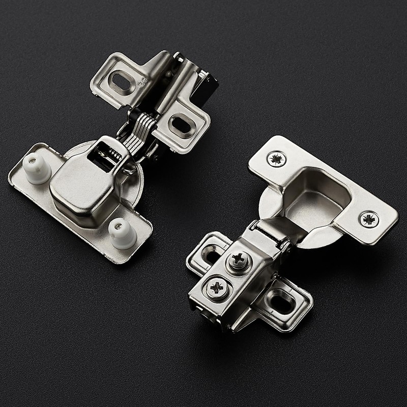 Ravinte 6 Pack 3 Pairs 5/8 Inch Overlay Brushed Nickel