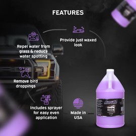 LANE'S Show Room Shine- Detailer Spray, Car Spray, Chrome Spray - Instant shine, Free-Flowing Detail Spray, Leaves No streaks- Resists Fingerprints- 1 Gallon