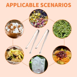 VARKAGE 2 Pack Egg Chalaza Removal Tool, Chalaza Remover for Eggs, Egg Right Chalaza Removal Tool - Stainless Steel Tongs, Egg Chalaza Membrane Removal Tool for Kitchen