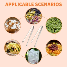 VARKAGE 2 Pack Egg Chalaza Removal Tool, Chalaza Remover for Eggs, Egg Right Chalaza Removal Tool - Stainless Steel Tongs, Egg Chalaza Membrane Removal Tool for Kitchen