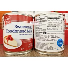 Baker’s Corner Sweetened Condensed Milk 14oz 397g (2 Cans)