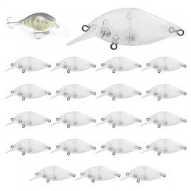 OriGlam Fishing Blanks Lures Kit Unpainted, Topwater Swimbait Crankbait, Lure Blanks Unpainted Fishing Baits Floating Tackle, Crankbaits DIY for Bass Salmon Trout (Blank 2)