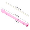 MUKLEI 20 Pack 8 Hole Recorder Instrument Pink, Descant Soprano