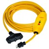 25' Inline GFCI Cord Set with Triple Tap Connector -