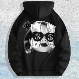 Money - Vision Graphic Hoodie 100% Cotton US Warehouse 7 ColorsColor: Black, Size: S