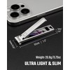 KeyUnity KN02 Nail Clippers for Fingernails and Toenails, Foldable Stainless