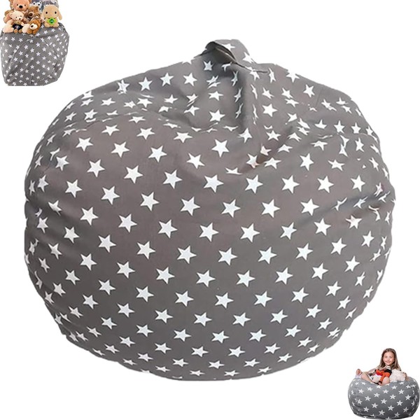 Toy Storage Bag, Children's Bean Bag Sofa, Cuddly Toy Storage