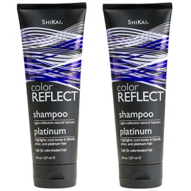 Shikai Color Reflect Platinum Shampoo 8 Ounces (Pack of 2)