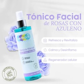Tónico Facial De Rosas Y Azuleno Vemare Piel Sensible 250 Ml