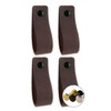Brute Strength - Leather Handles for Furniture - Suede -