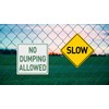 BTHUKO 12" x 12" No Dumping Allowed Hwy Sign