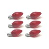 UI PRO TOOLS Red Color Night Light Bulb - 6PC