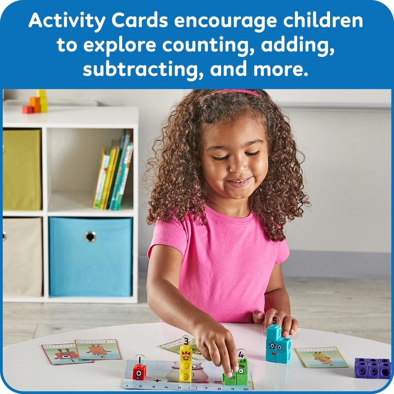 Learning Resources Numberblocks MathLink Cubes Activity Set, Ages 3+, Build
