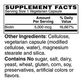 Bariatricpal Biotina 5000 Mcg Cápsulas 120 Fácil Ingesta