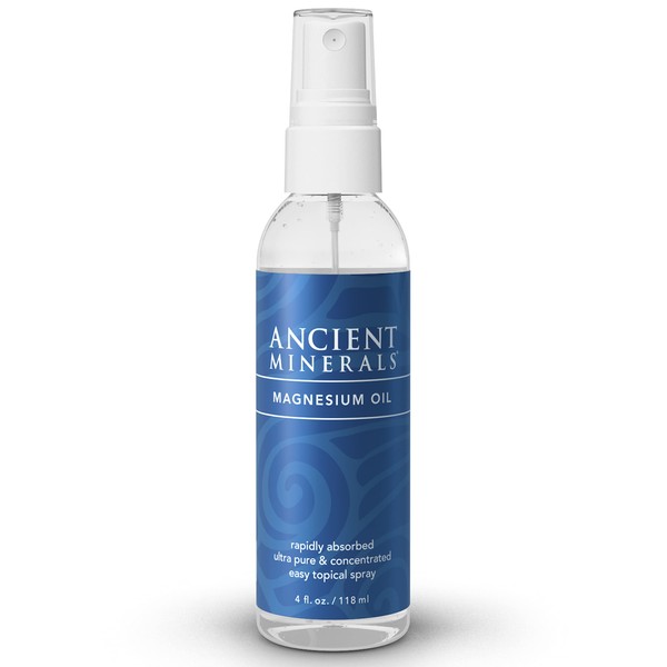 Ancient Minerals Magnesium Oil Spray Bottle of Pure Genuine Zechstein