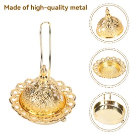 Metal Incense Burner, Handheld Charcoal Incense Burner, Censer Incense Burner with Handle for Bedroom Window Living Room Study Office