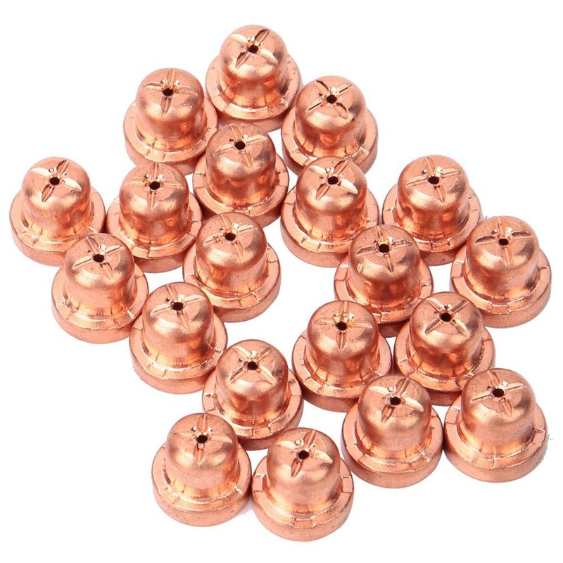 Plasma Electrodes Nozzles, 40pcs Red Copper Plasma Cutter Consumables Electrode