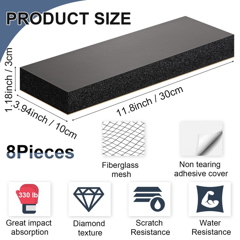 Newwiee 8 Pack Garage Wall Protector, Garage Bumpers for Parking