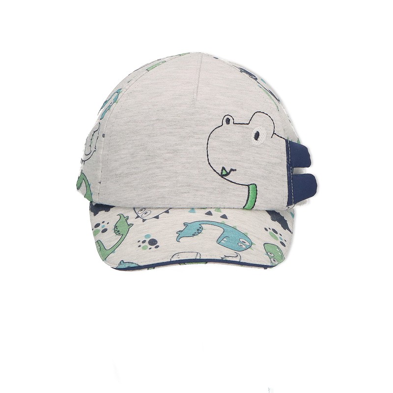 Sterntaler Jungen Baseball-cap Multidino Baseballkappe, silber, 45