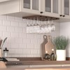 Rustic State Vigo 4 Sectional Adjustable Under Cabinet Stemware Rack