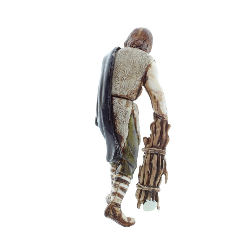 Moranduzzo Pastore with Wooden Ribbon, Multi-Colour, 11 cm