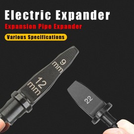 Uadme Pipe Expander Drill Bit, 5Pcs Copper Tube Hex Shank Swaging Tool Set HVAC Repairing Set, Air Conditioner Copper Pipe Swage Tubing Rotary Tool with Size 6/8/9/10/12/16/19/22mm Bits