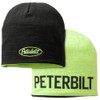 Peterbilt Reversible Beanie Hat, Black/Neon Green