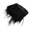 POFET 2 Yards Natural Soft Ostrich Feathers Fringe Trims Ribbon