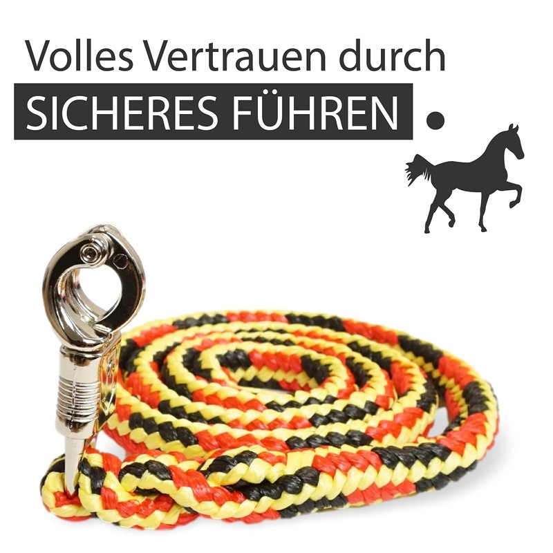 Lead Rope with Panic Hook, for Horses, Ponies, Shetty, Donkey,