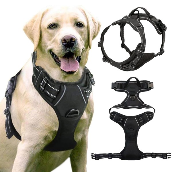 JSTHHTT Dog Harness Large Dog No Pull Pet Harness with