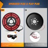 Nilight Spare Tire Brake Light Red Double Row LED Ring